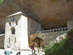 Saint John of the Rock, San Juan de la Pena Monastery in Aragon, northern Spain, on the pilgrimage route...